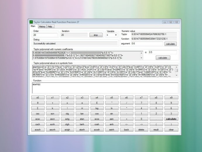 Taylor Calculator Real 27