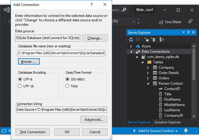 dotConnect for SQLite