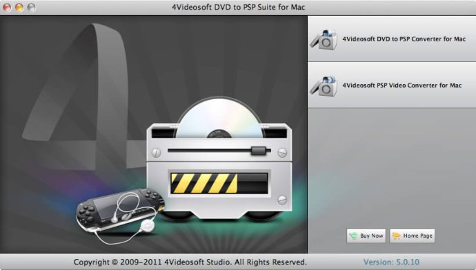 4Videosoft DVD to PSP Suite for Mac
