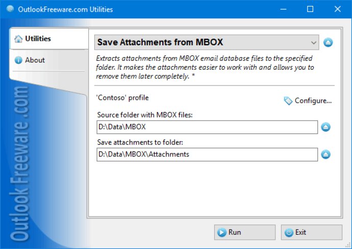 Save Attachments from MBOX for Outlook