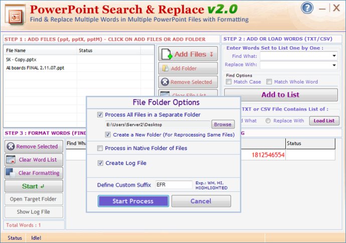 PowerPoint Search and Replace