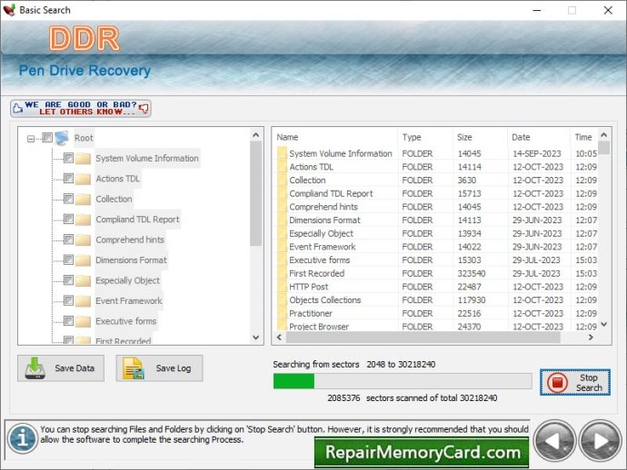USB Drive Data Recovery Application