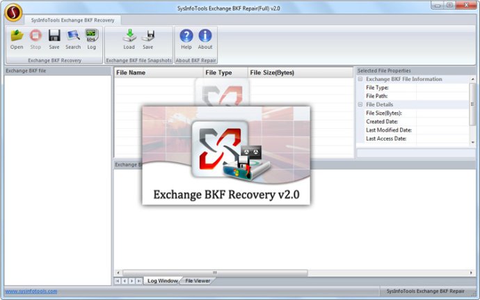SysInfo Exchange BKF Recovery