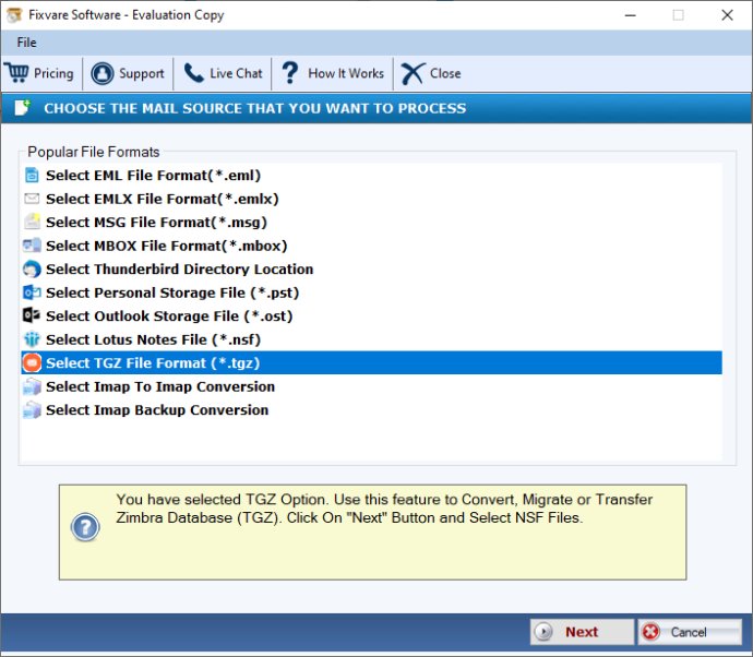 FixVare TGZ to HTML Converter