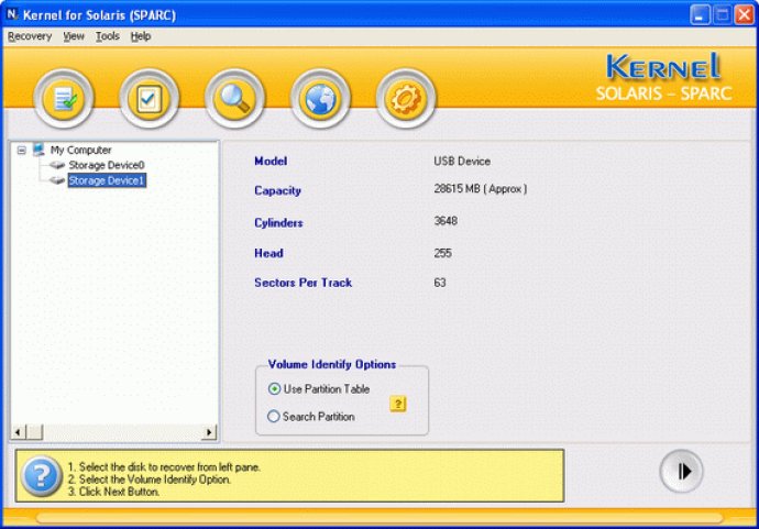 Kernel Recovery for Solaris Sparc