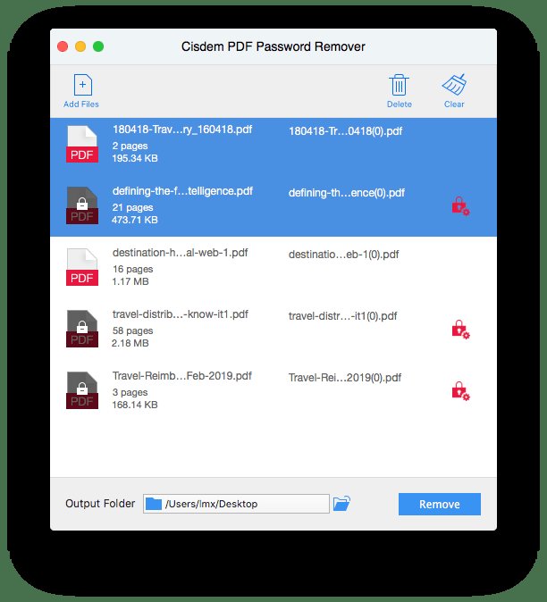 Cisdem PDF Password Remover for Mac Cisdem PDF Password Remover for Mac