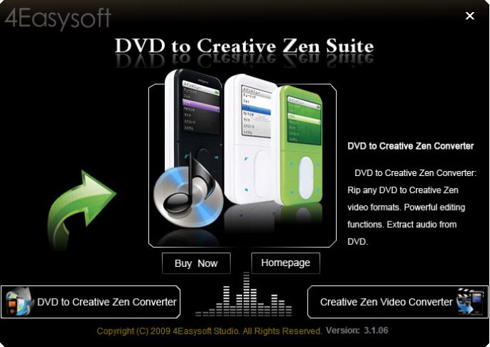 4Easysoft DVD to Creative Zen Suite