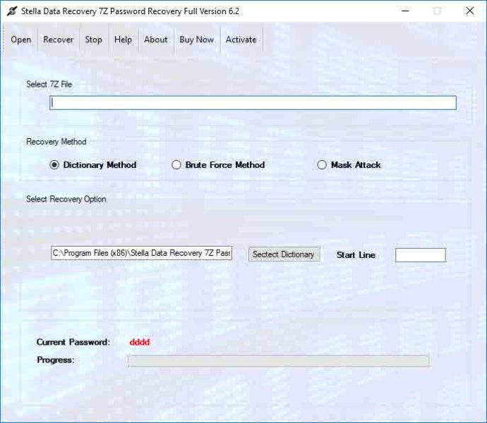 How to recover 7z password