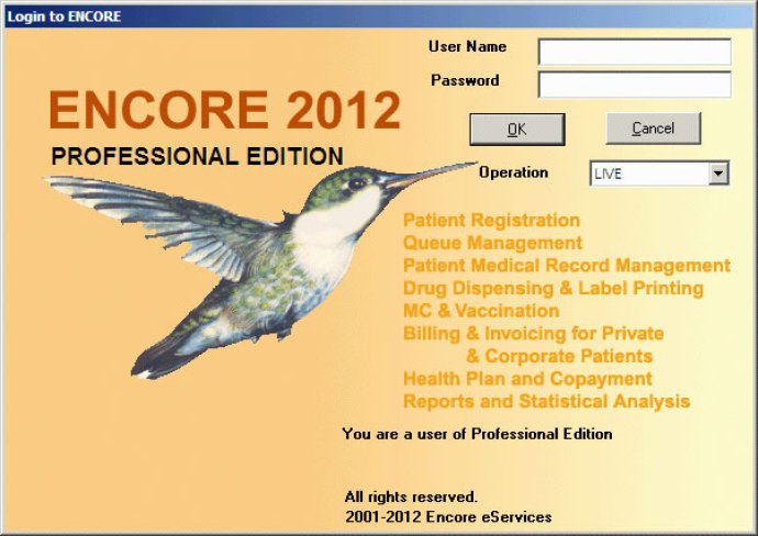 ENCORE Clinic Software