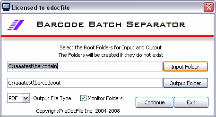 Barcode Batch Separator