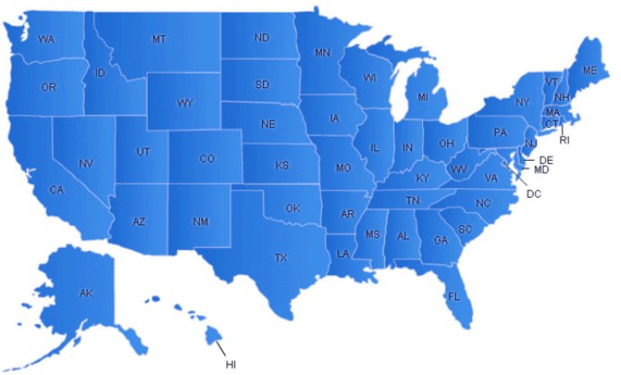 USA Flash Map