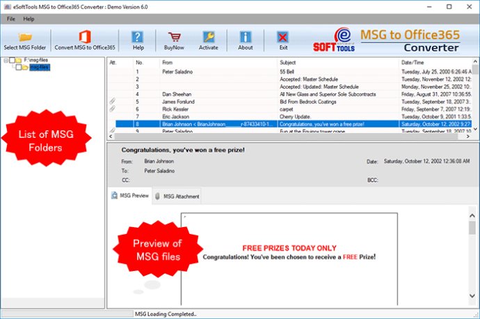 eSoftTools MSG to Office 365 Converter