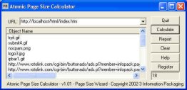 Atomic WebPage Size Calculator