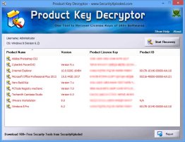 Product Key Decryptor