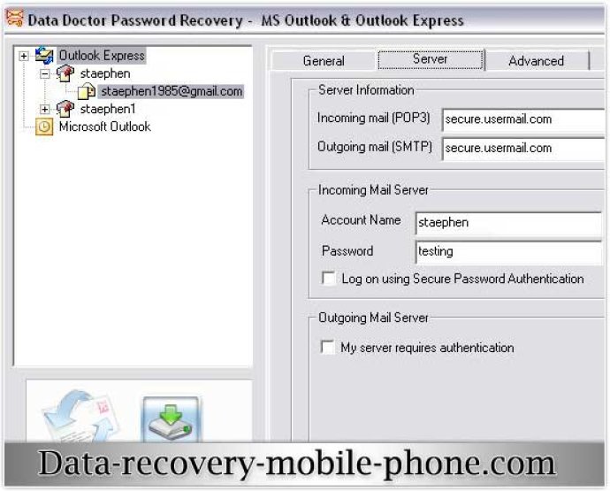 Outlook Password Retrieval Software