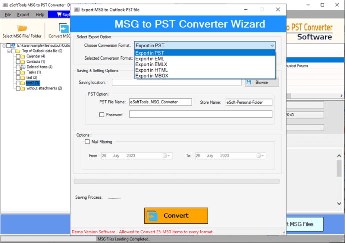 eSoftTools MSG to PST Converter Software