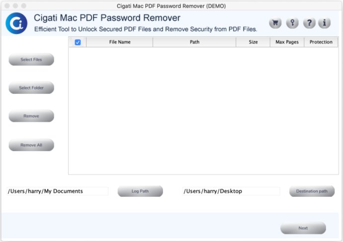 Cigati Mac PDF Password Remover