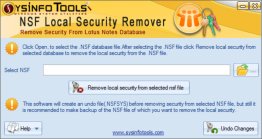 SysInfoTools NSF Local Security Remover