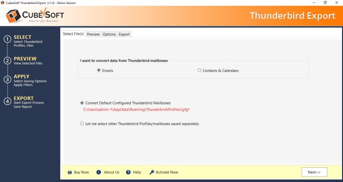 Thunderbird Email Files Backup Free