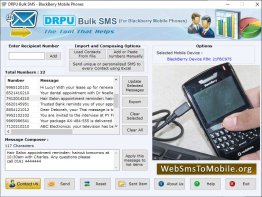 Blackberry Mobile Bulk SMS Software