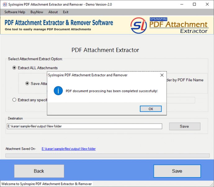 PDF Attachment extractor and Remover