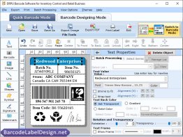 Inventory Barcode Design Tool