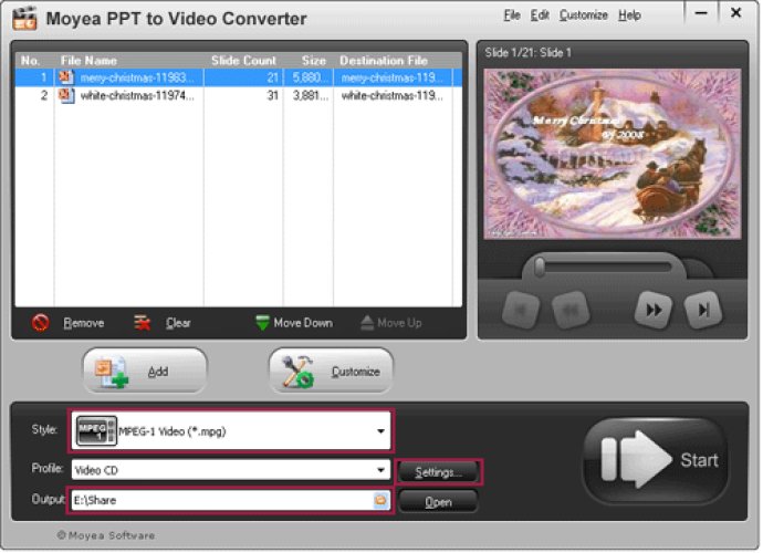 PowerPoint to MPEG Converter