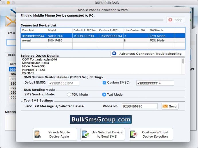 Mac Bulk SMS Software Mac Bulk SMS Software