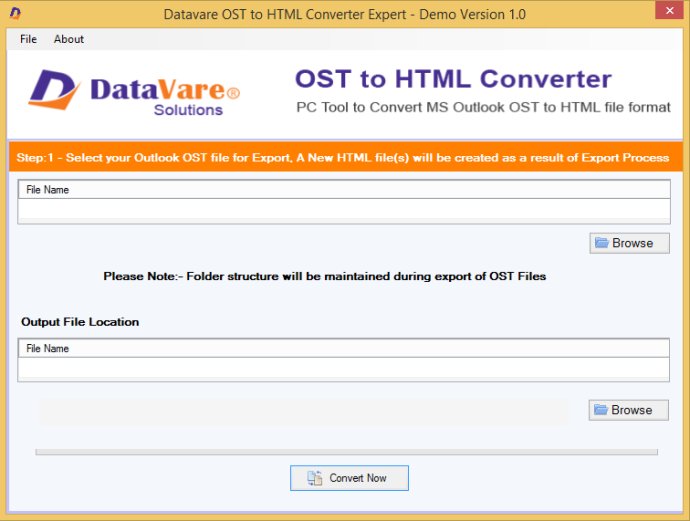 DataVare OST to HTML Converter Expert