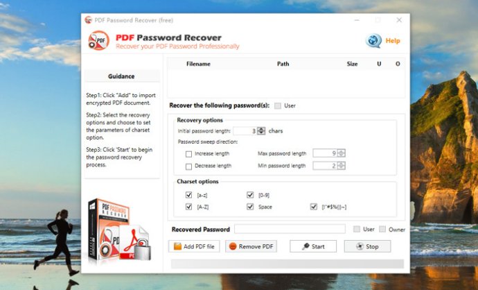 PDF Password Recover free