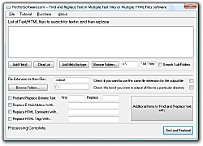 Find and Replace Text in Files