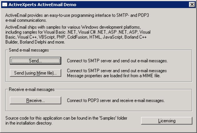 ActiveXperts SMTP POP3 Component