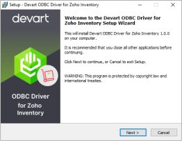 Zoho Inventory ODBC Driver by Devart