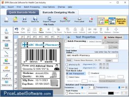 Healthcare Barcode Labeling Tool