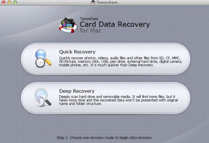 Tenorshare Card Data Recovery for Mac