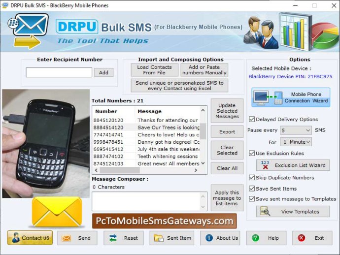 Blackberry Mobile SMS Software Blackberry Mobile SMS Software