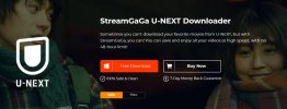 StreamGaGa U-NEXT Downloader