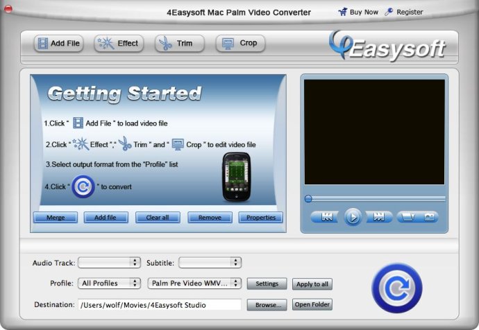 4Easysoft Mac Palm Video Converter