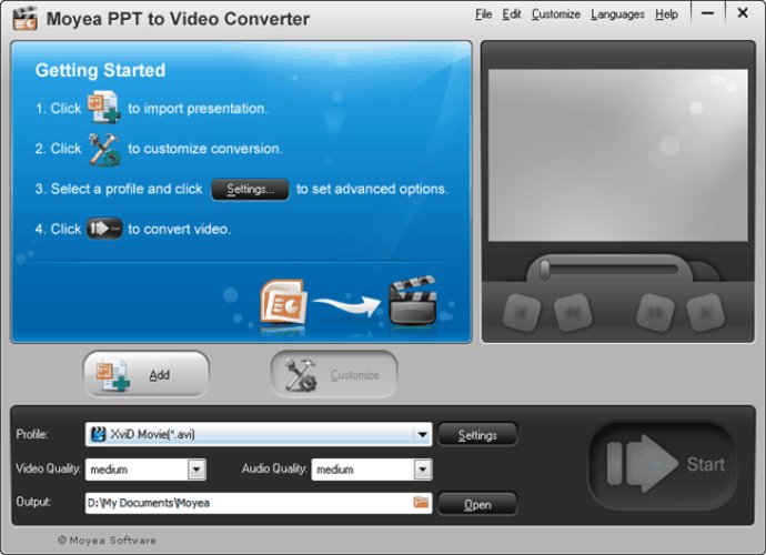 PowerPoint to 3GP Converter