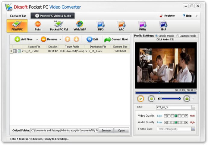 Dicsoft Pocket PC Video Converter
