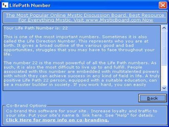 MB Life Path Number