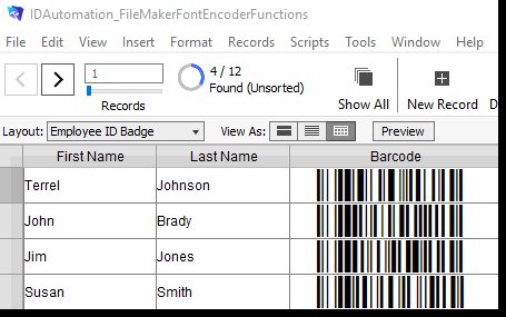 Filemaker Custom Functions Encoder