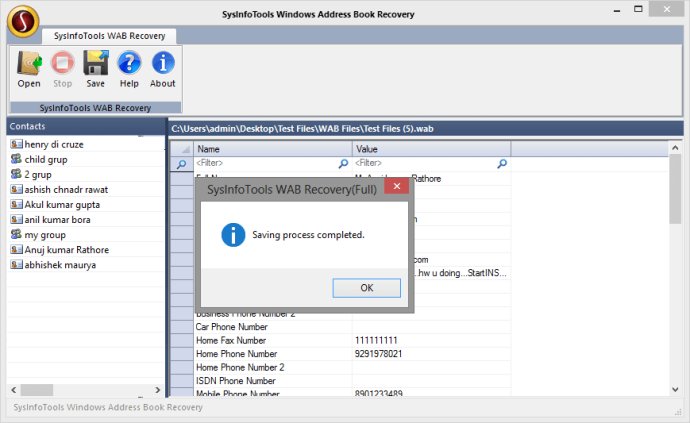 SysInfoTools WAB File Recovery