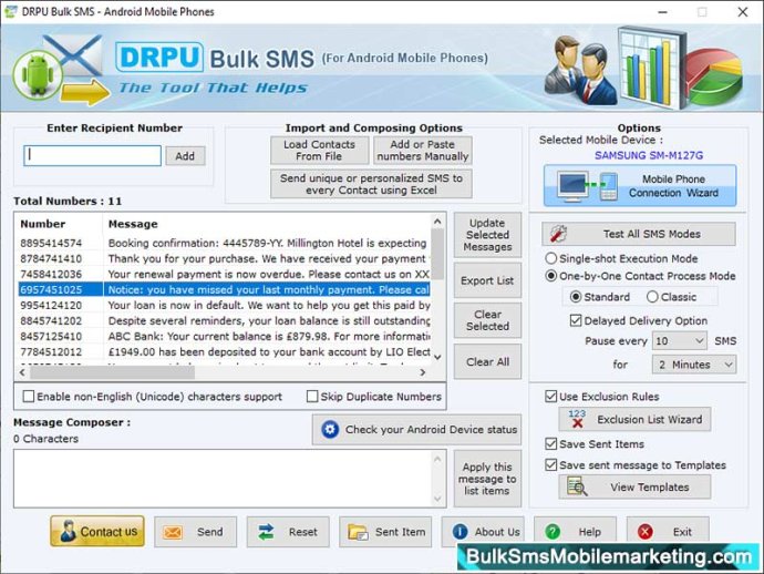 Bulk SMS Marketing Software for Android
