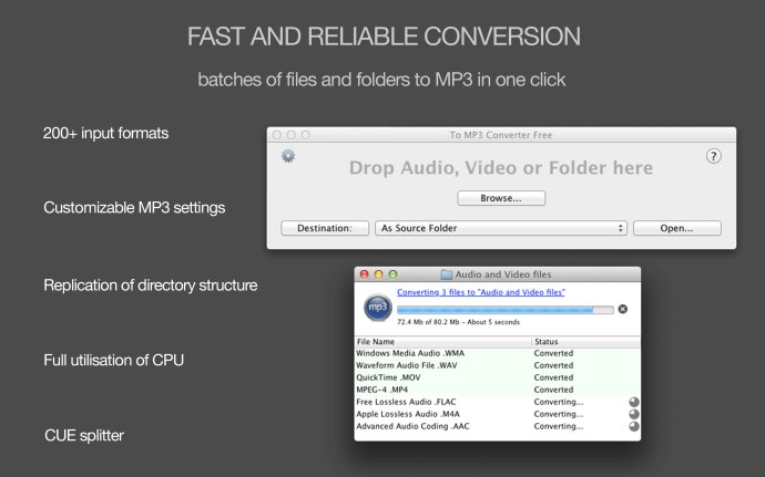 To MP3 Converter Free for Mac OS X