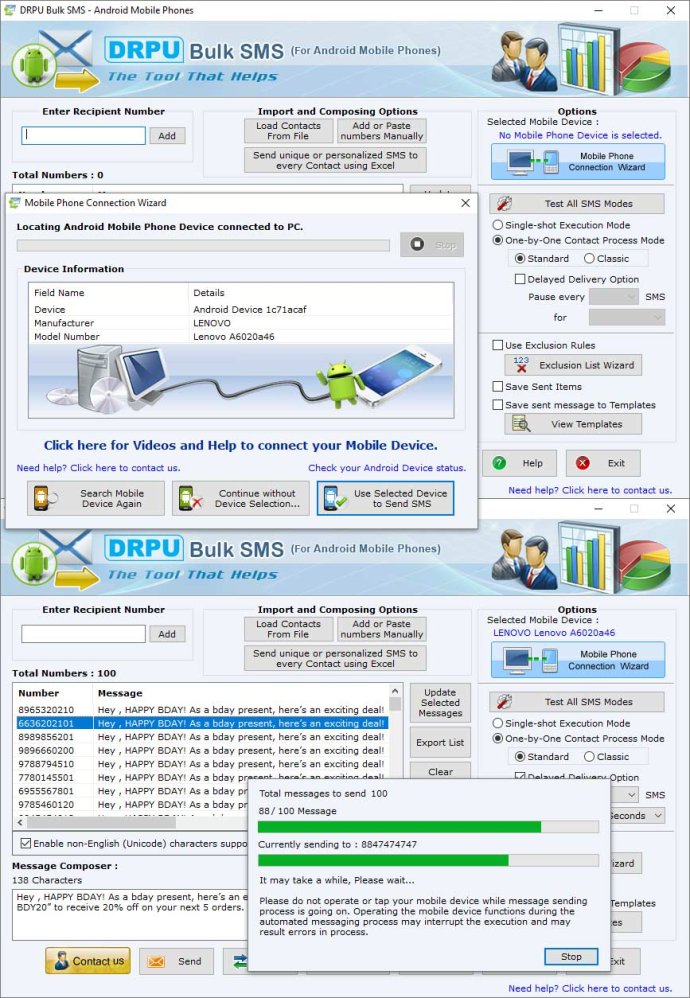 Android Bulk SMS Android Bulk SMS