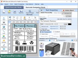 Medical Barcode Label Tool