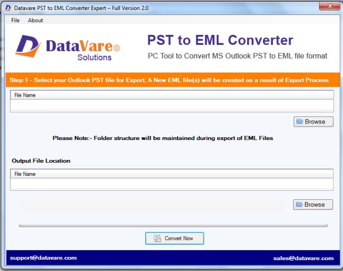 DataVare PST to EML Converter Expert