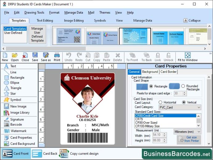 Software for ID Card Generating