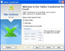 <b>Tables Transformer</b> for Excel